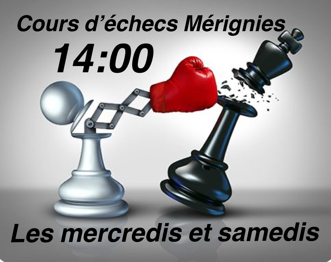 Cours d’échecs mercredis et samedis à Mérignies
