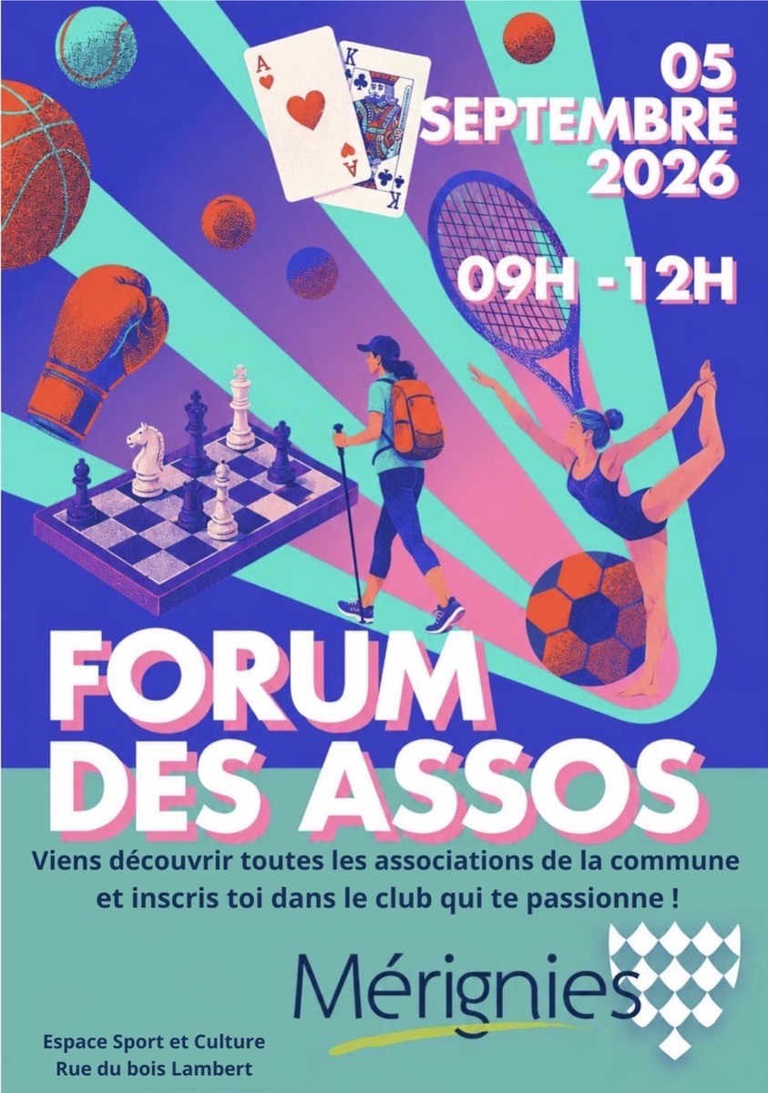 Forum des associations Mérignies, Samedi 5 Septembre 2026 à l’ESC