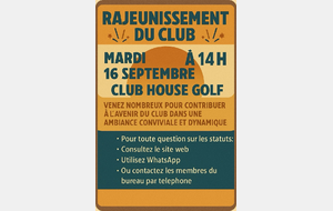 Rajeunissement du club 2025-2026 Assemblée Générale 