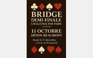Challenge par paire le 11 Octobre