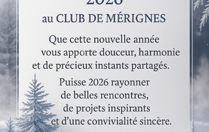 Bonne année 2026 au Club de Mérignies