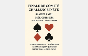 Challenge d’été par 2 le 9 Mai à Mérignies