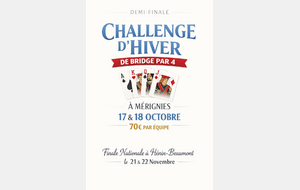 Challenge par 4 à Mérignies à l’ESC  les 17 et 18 octobre