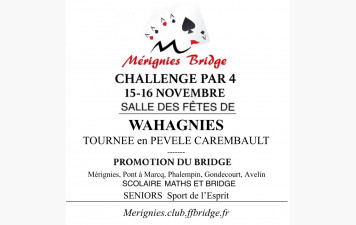 Challenge par 4 à Wahagnies 15 et 16 Novembre