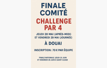 challenge d Été par 4 à Douai, jeudi 28 et vendredi 29 Mai
