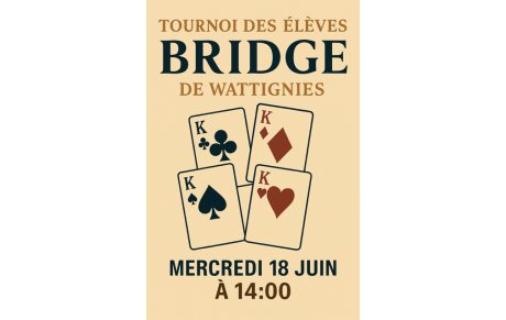 Tournoi des élèves le 18 Juin à Wattignies
