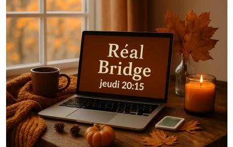 Tournoi Réal Bridge les jeudis 20:15