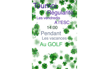 Tournoi régularité les vendredis
