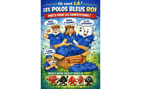 les polos Mérignies bridge sont arrivés, récupérez votre polo à partir d’aujourd’hui