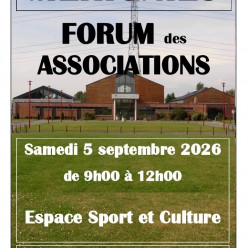 Forum des associations Mérignies, Samedi 5 Septembre 2026 à l’ESC