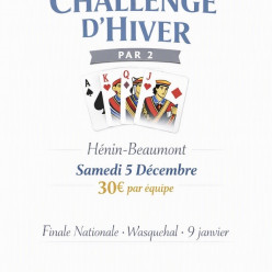 Challenge par 2 à Hénin Beaumont le 5 Décembre